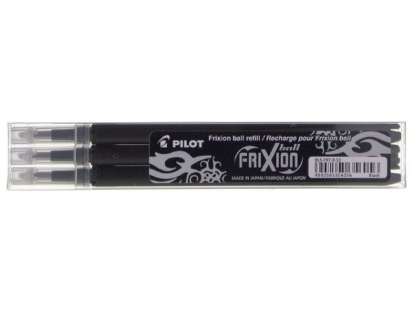 Refill Pilot Frixion 07 Sort (3 stk)