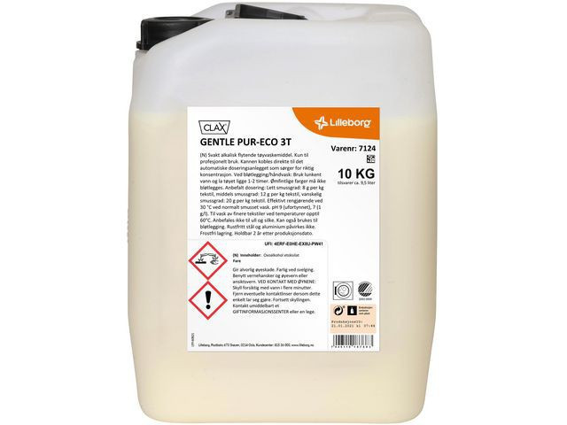 BildeFinvask Clax Gentle Pur-Eco 3T 10Kg