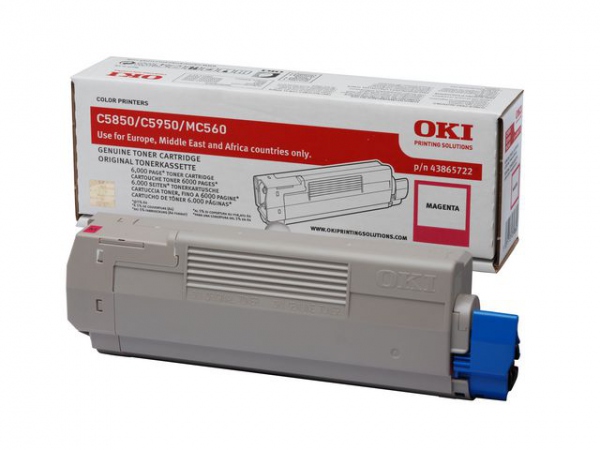 Toner Oki 43865722 6K Rød