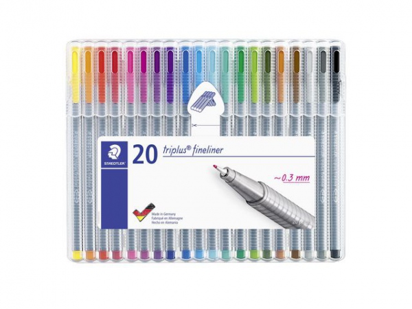 Fineliner Staedtler Triplus Ass (20 stk)