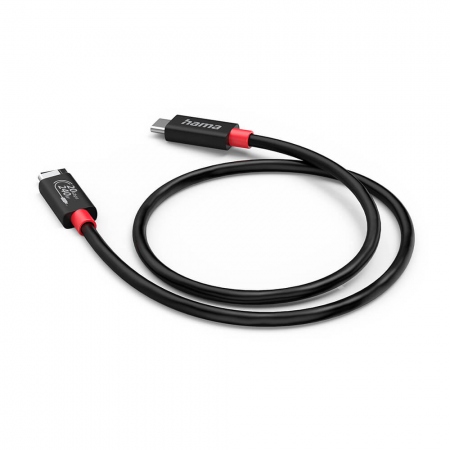 HAMA Cable USB-C USB 4.0 Gen2 20 Gbit/s 240W 2.0m Black