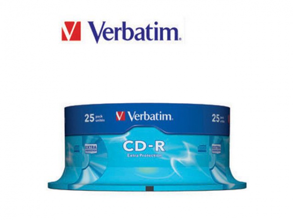 Cd-R Verbatim 700Mb 52X Spindle (25 stk)