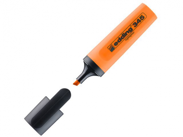 Tekstmarker Edding 345 Orange (10 stk)