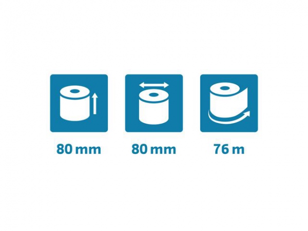 Termorull Fenolfri 80Xø80X12 52G 76M (10 stk)