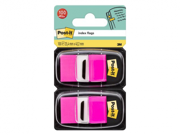 Index Post-It 680 25X44Mm Rosa (2 stk)