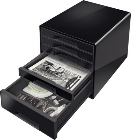 LEITZ Desk Cube Dual 5-skuffer sort