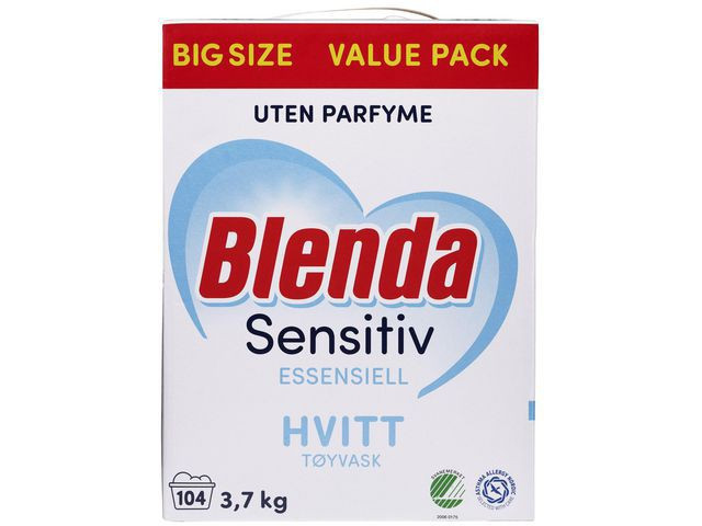 BildeTøyvask Blenda Essensiell Hvitt 3,7Kg