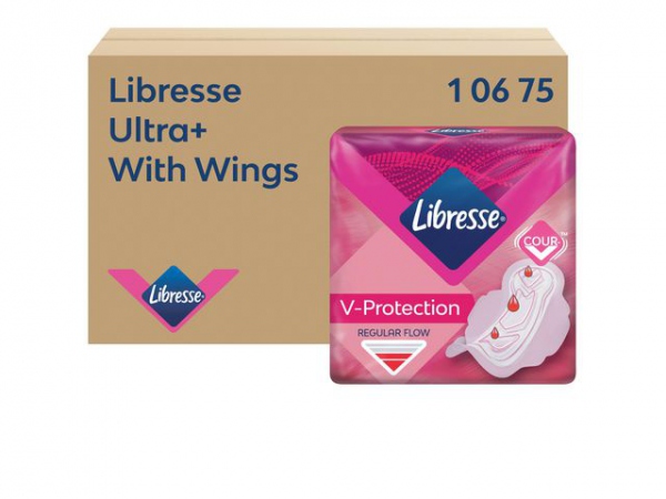 Hygienebind Libresse Ultra M/Ving (150 stk/pk, 2 pakker)