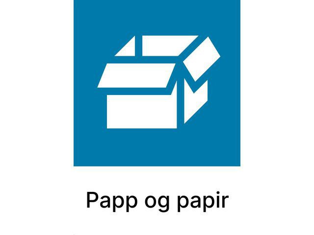 BildeKildesorteringsetikett Papp Og Papir A4