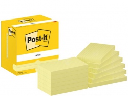 BildeNotatblokk Post-It 76X127 Linj Cy (12 stk)