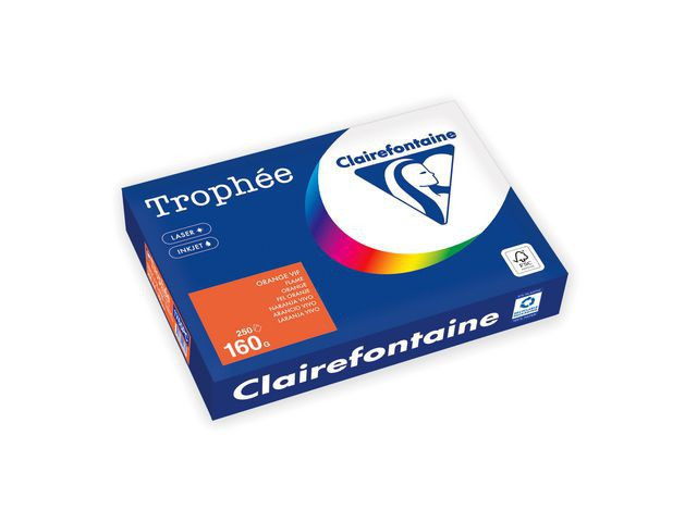 BildeKopipapir Trophee A4 160G Oransje (250 ark)