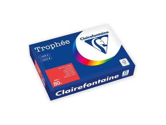 BildeKopipapir Trophee A4 80G Rød (500 ark)