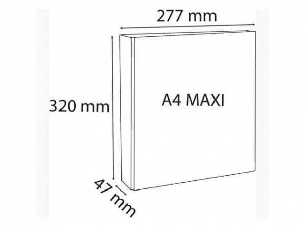 Innstikkperm Exacompta A4+ 2D 25/47 Hvit