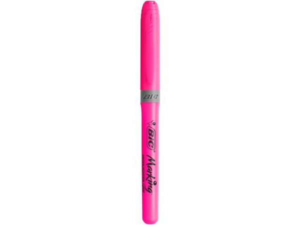 Tekstmarker Bic Highlighter Grip Rosa (12 stk)