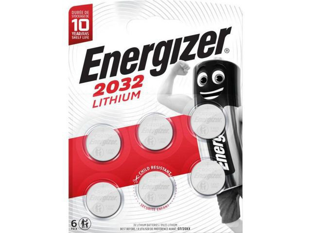 BildeBatteri Energizer Lithium Cr2032 (6 stk)