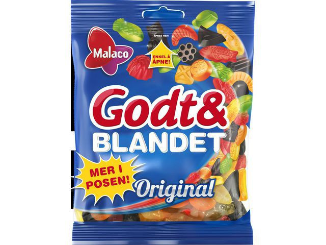 BildeGodt Og Blandet Malaco Original 550G