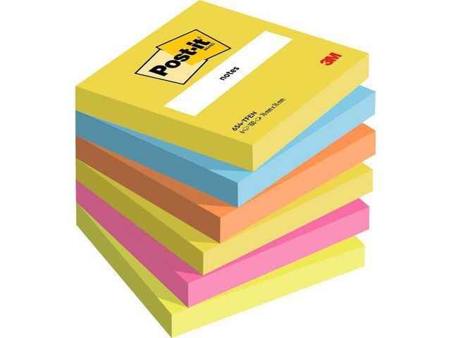 BildeNotatblokk Post-It 76X76 Energetic (6 stk)