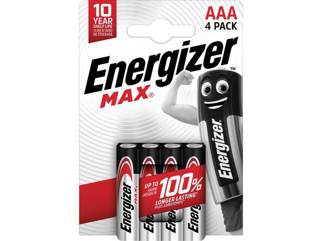 BildeBatteri Energizer Alk Max Aaa/Lr03 (4 stk)