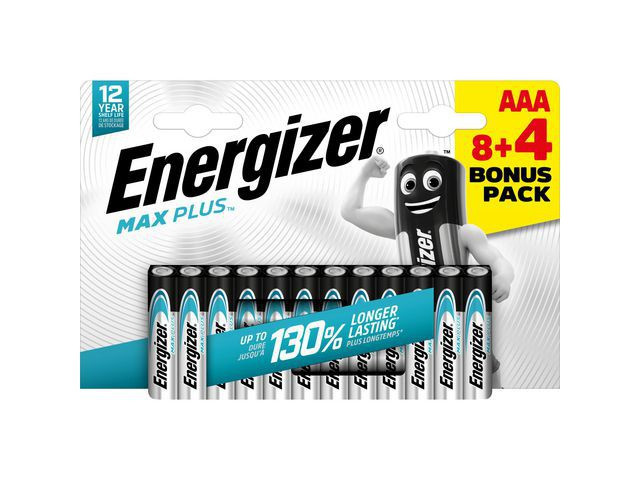 BildeBatteri Energizer Max Plus Aaa (12 stk)