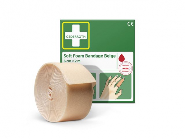 Bandasje Cederroth Soft Foam 2M Beige