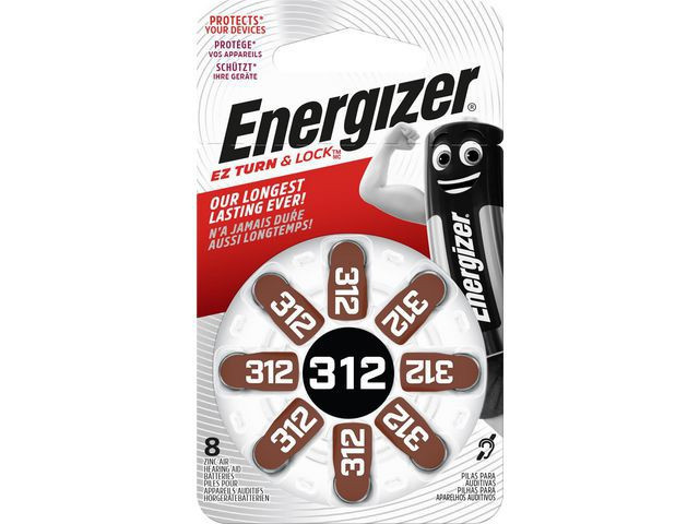 BildeBatteri Energizer Høreapparat Za 312 (8 stk)