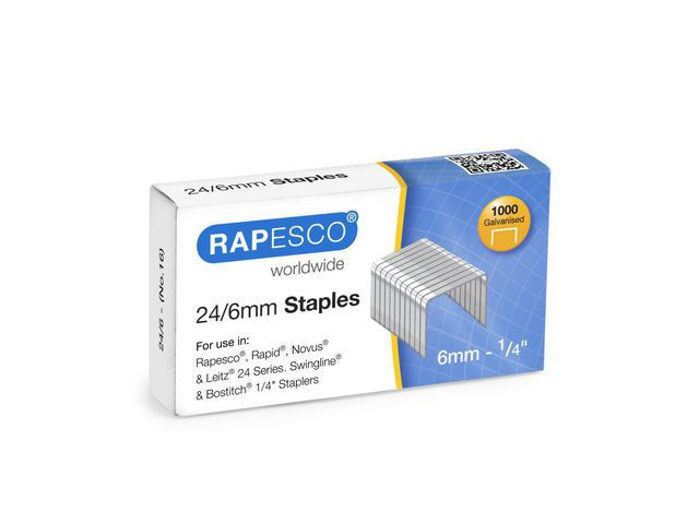 BildeHeftestift Rapesco Galv. 24/6 (1000 stk)