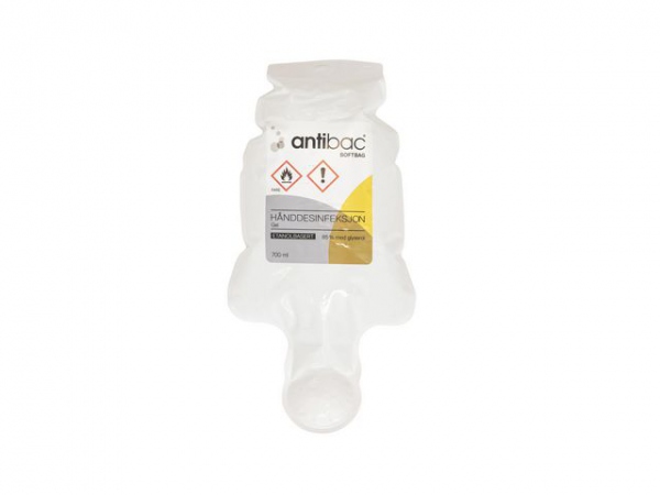 Hånddesinfeksjon Antibac Softbag Gel0,7L (12 stk)