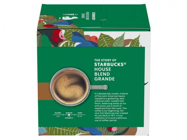 Kaffekapsel Starbucks House Blend (12 stk)