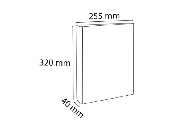 Ringperm Exacompta A4 25/40Mm 2R Rød (10 stk)