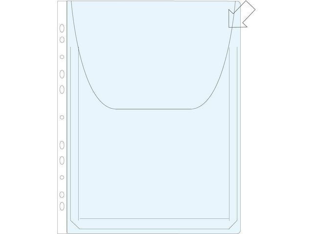 BildePlastlomme A4 Topp Eksp M/Kl.180My (25 stk)