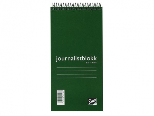 Journalistblokk Emo 105X210Mm 100Bl Lin (5 stk)