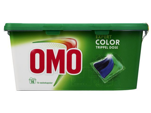 BildeTøyvask Omo Trippel Dose Color (16 stk)