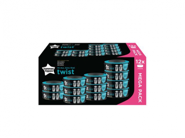 Refill Sangenic Twist Til Bleiebøtte (12 stk)