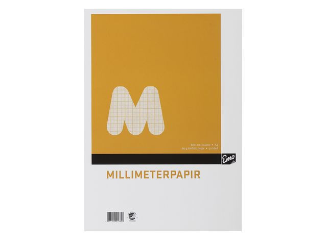 BildeMillimeterpapir Emo A4 80G 50Bl