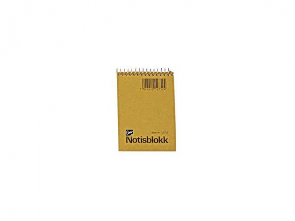 Notisblokk Emo 9X14Cm 60G 50Bl Linj Spir (10 stk)