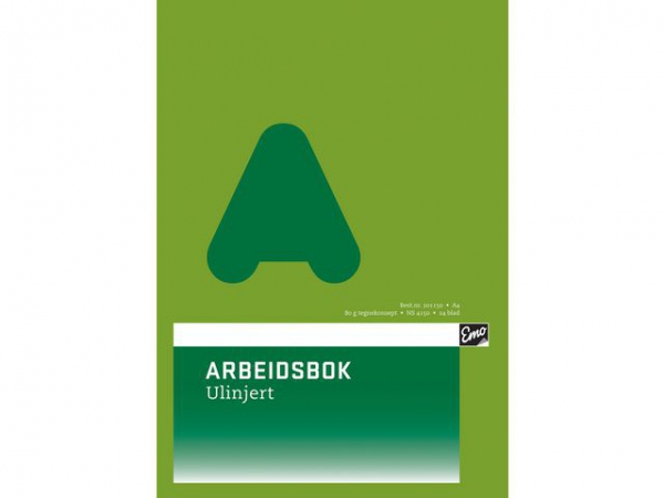 Arbeidsbok A4 80G Ulinjert (20 stk)