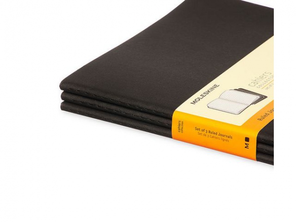 Notatbok Moleskine Xl Linj Sort (3 stk)