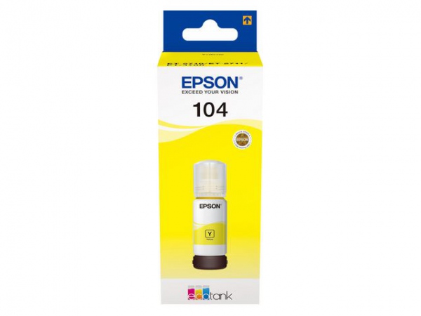 Blekk Epson 104 Ecotank Gul