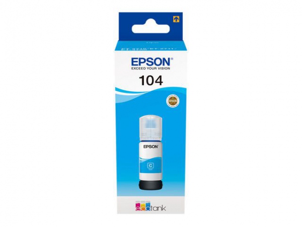 Blekk Epson 104 Ecotank Cyan