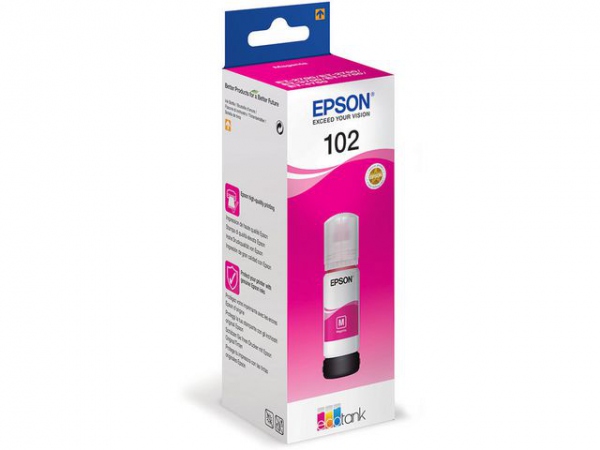 Blekk Epson 102 Ecotank Rød