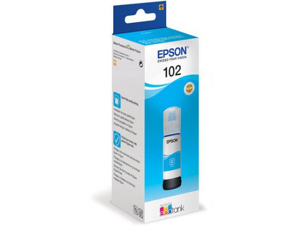 Blekk Epson 102 Ecotank Cyan