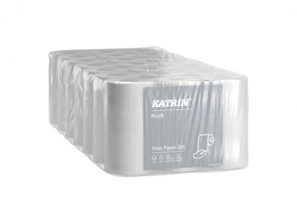 Toalettpapir Katrin Plus 285 3L 35,6M (6 stk/pk, 7 pakker)