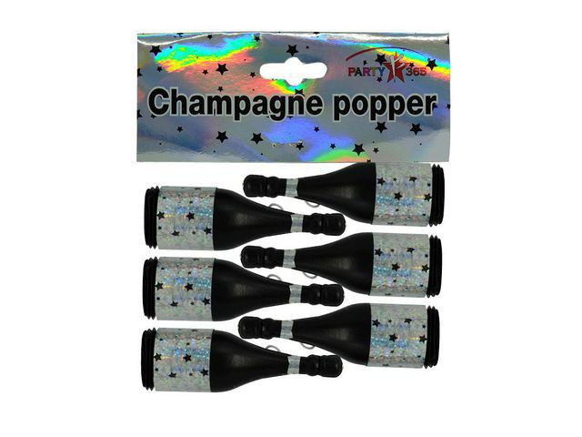 BildeParty Poppers Festival Champ. 9 Cm (6 stk)