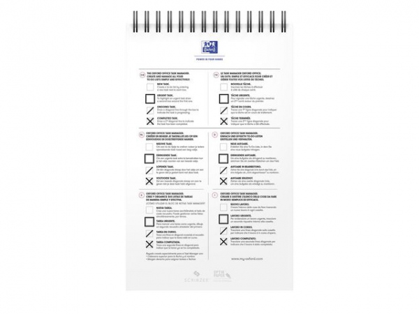 Notatbok Oxford To-Do-List 12,5X20 Ass (5 stk)