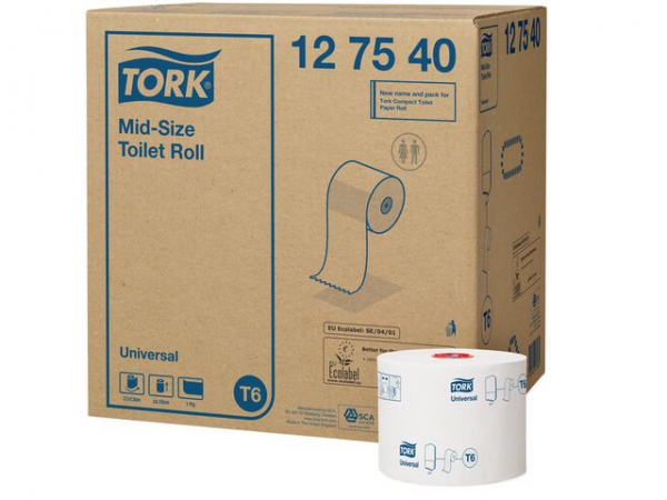 Toalettpapir Tork Univ. 1L 135M T6 (27 stk)