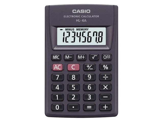 BildeLommekalkulator Casio Hl-4A