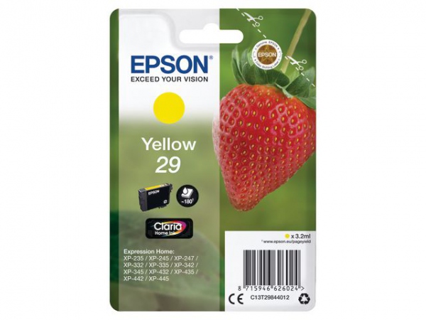 EPSON Ink C13T29844012 29 Yellow Strawberry