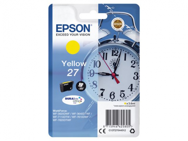 Blekk Epson 27 C13T27044012 Gul