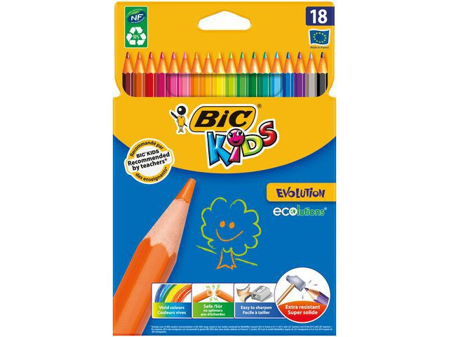 BildeFargeblyant Bic Kids Evolution (18 stk)