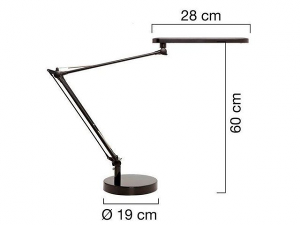 Lampe Unilux Led Mambo Sort